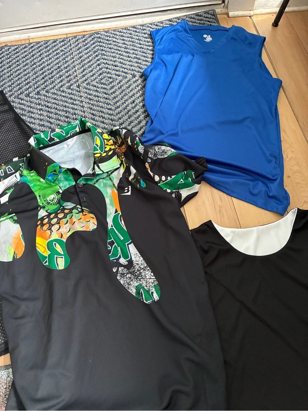 LOT men’s large (5 badger sports atheltic shirts) all new without tags